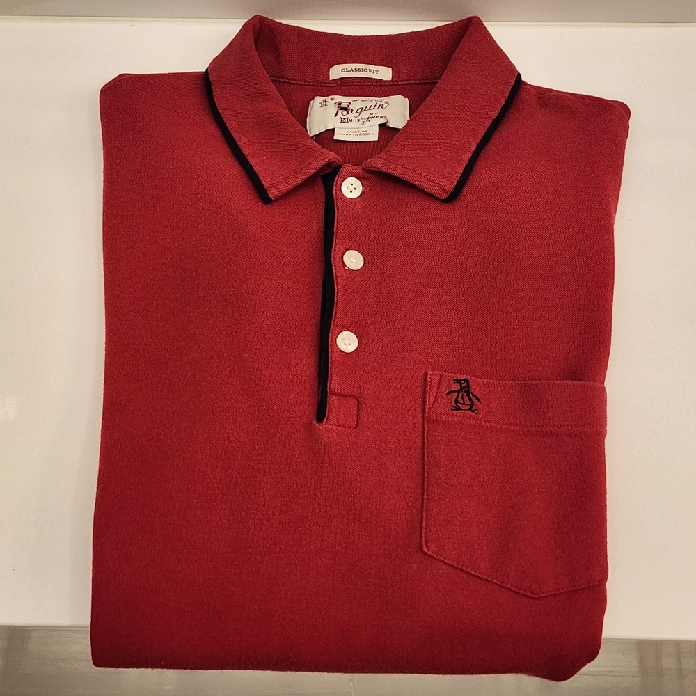 Original Penguin "Earl" Pique Polo - Soft & Stylish - Men's M